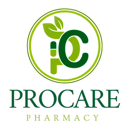 Procare Pharmacy showcasing beauty and health products.