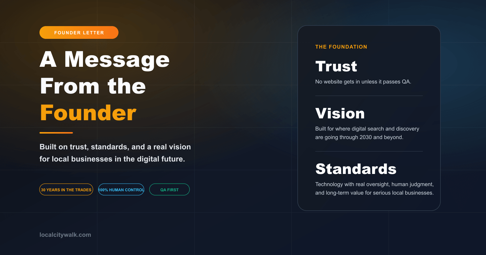 A Message From the Founder